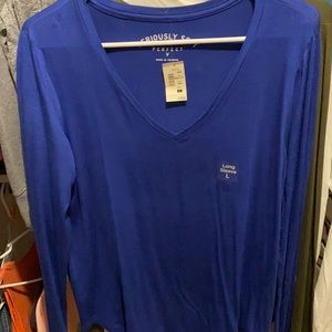 Super soft V neck AERO long sleeve